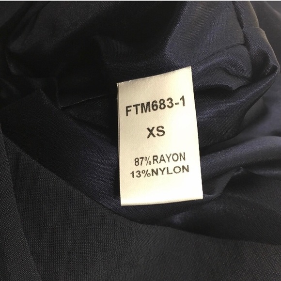 Navy Tassel Wrap Romper - Picture 5 of 6